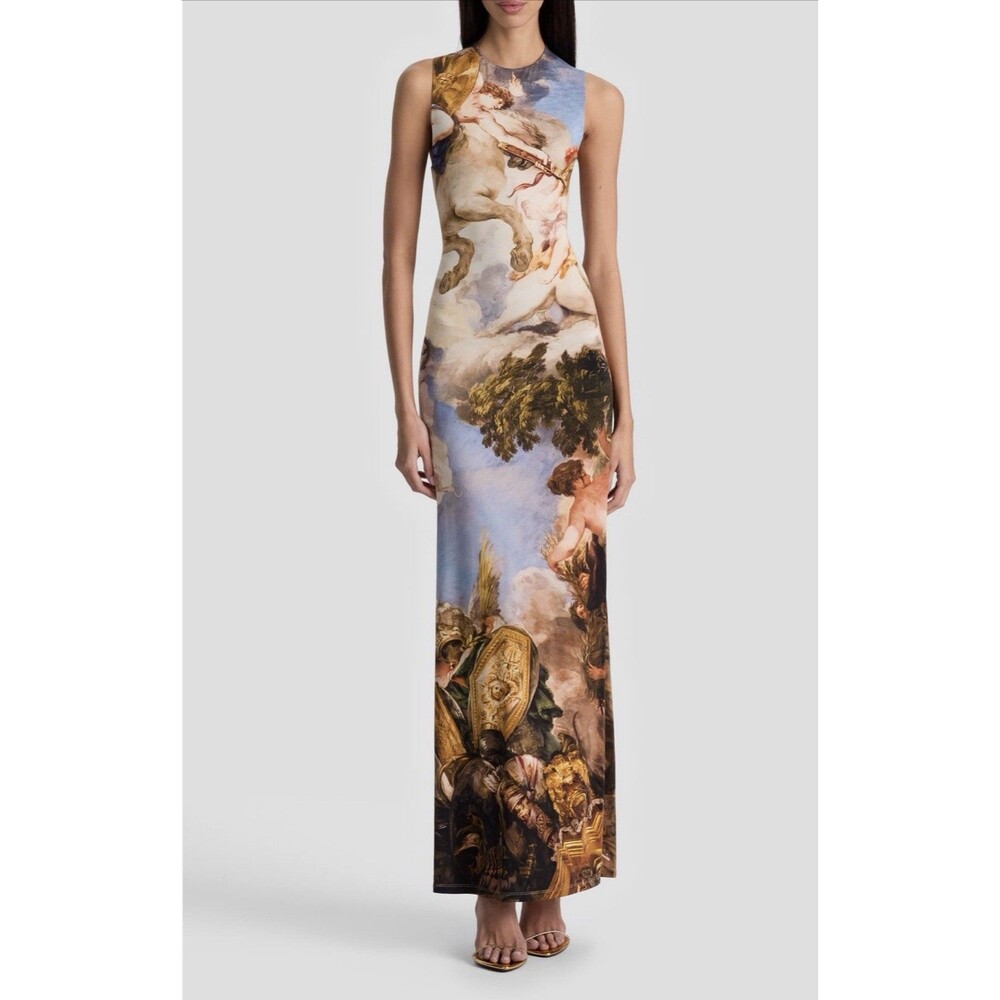Alice + Olivia Renaissance Delora Open-Back Maxi Women’s Dress Size 2